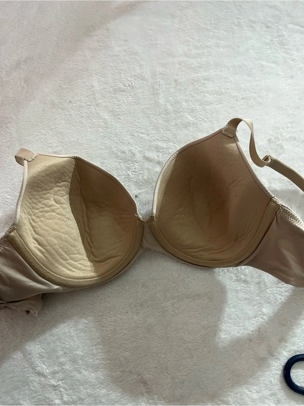 Auden The Icon Lightly Lined Everyday Beige Nude T-Shirt Bra Smooth Support 38B